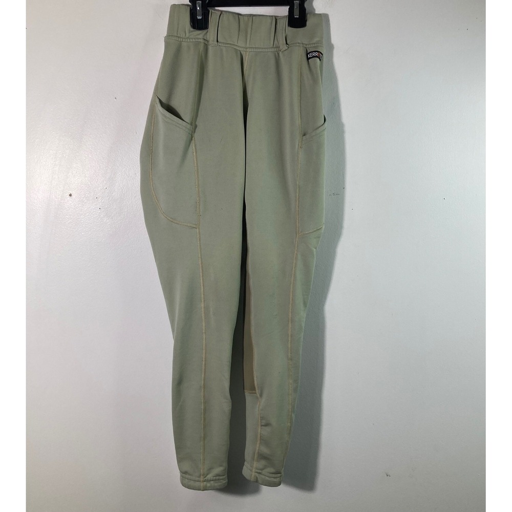 Kerrits Riding Pants Green XS Tight Equestrian Breeches Stretch‎ Flaw